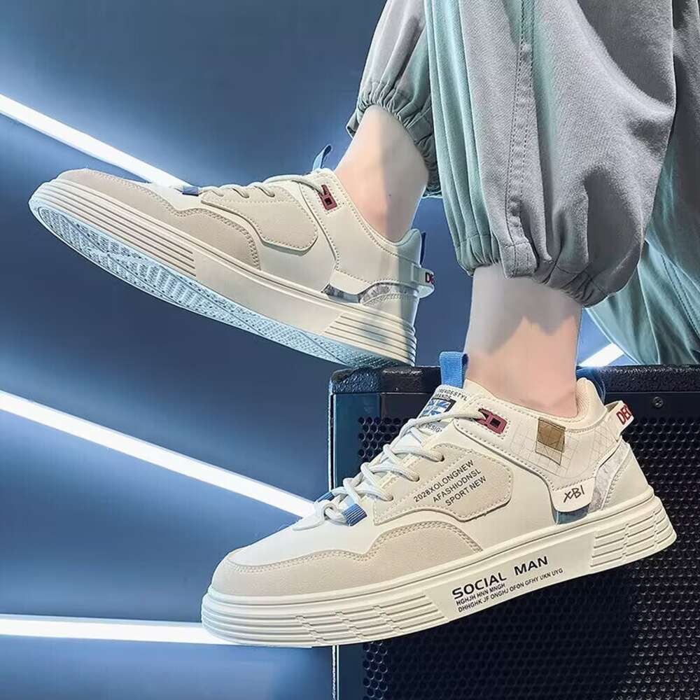 Men's 2024 New Summer Small White Korean Version Trendy Oversized Board 46 Size Casual Sports Shoes