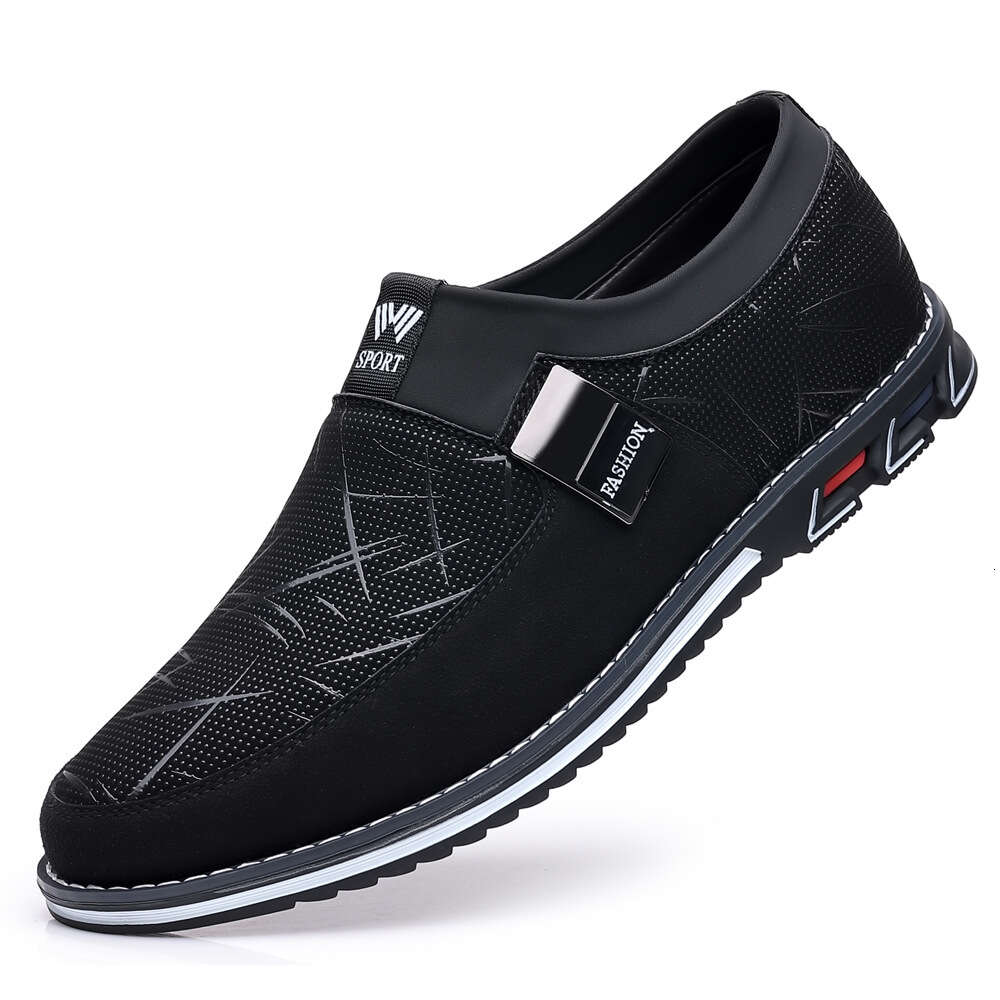 Casual New Fashionable Leather Color Blocking Trendy Feet Covering Large Men S Shoes Ddmysaturn