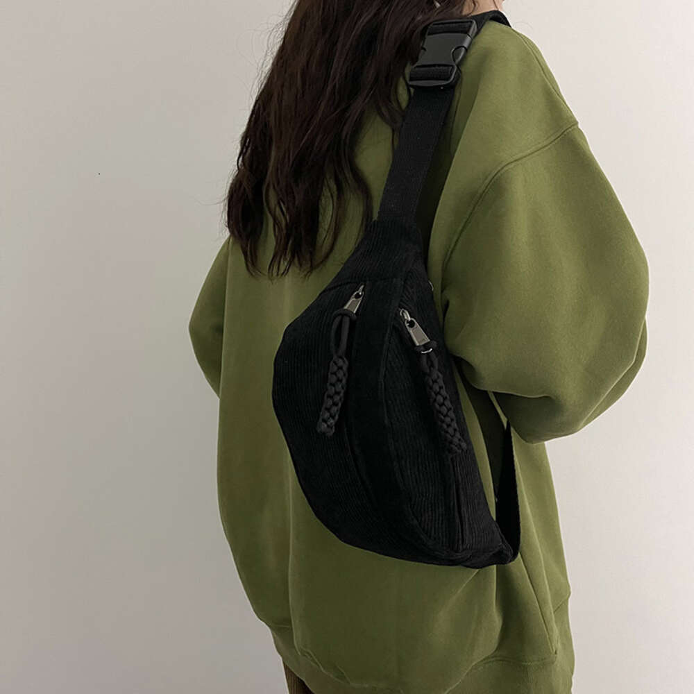 Casual Corduroy Belt Bags for Women Fashion Fanny Pack Female Banana Waist Hip Purse Shoulder Crossbody Chest Bag Pocket H6.20# ddmy 38bb