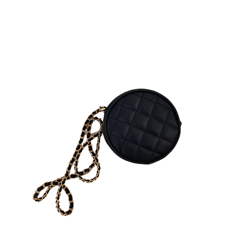 High quality handbag for women new internet famous mini round bag Korean version casual diamond grid shoulder crossbody bag solid color chain bag