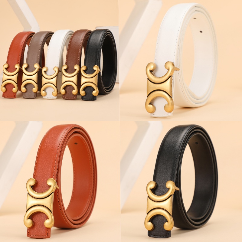 Designer belt Fashion Luxury Classic Buckle Genuine leather Men Women belt width 25mm Multiple styles of high quality Designer Men's Women belts with box TOP017