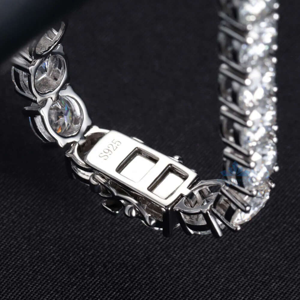 designer bracelets hip hop style gems chain unisex sterg sier iced out moissanite dia tennis necklace jewelry