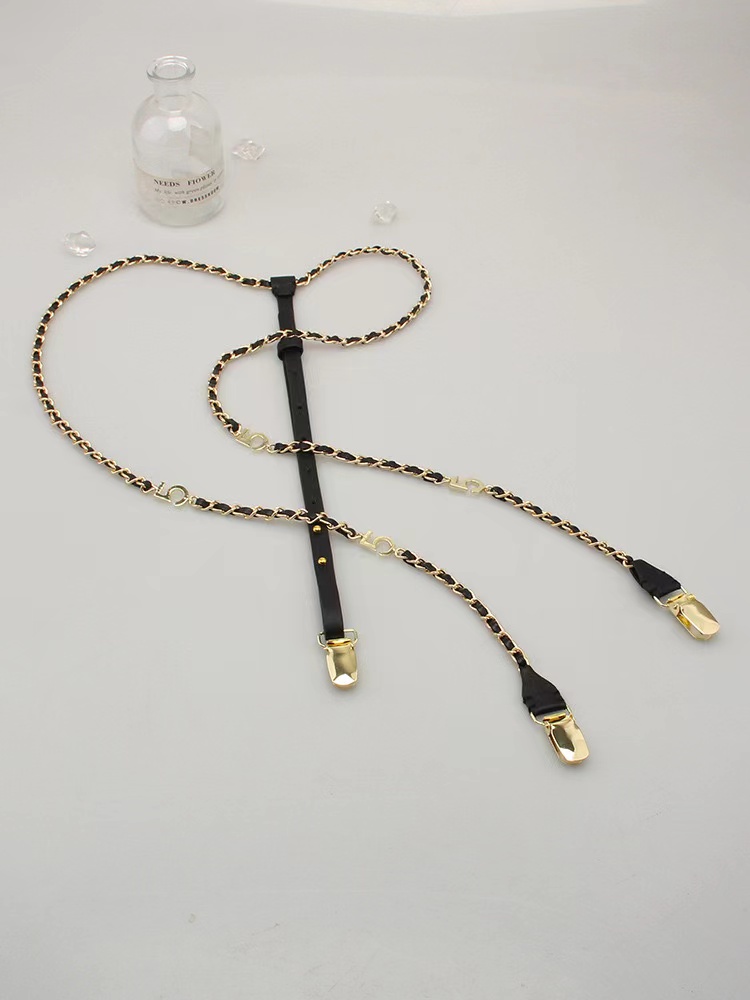 new C real leather Belts new Designer Fashion suspenders For Man And Women 3cm 115cm Six Clip The highquality belt more colors The letters 2 C