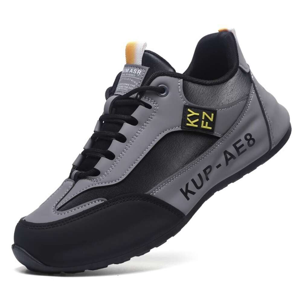 Men's spring autumn sports shoes, raised leather surface, waterproof non slip, high-end leisure and tourism shoes for men