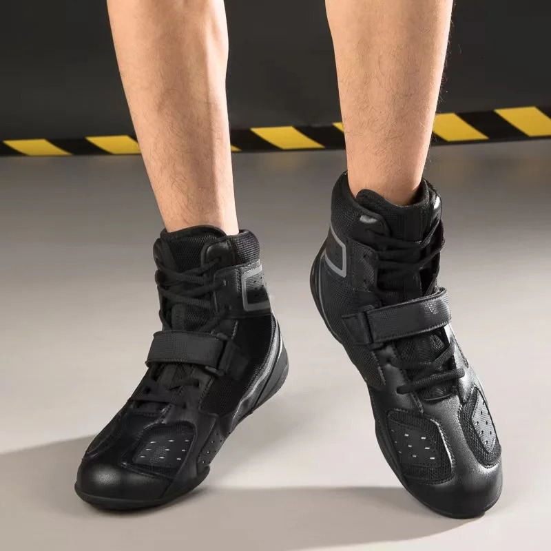 Bo Wrestg Big TaoBo SizeProfessional Rubber Shoes Light Weight Track and Field Training Combat Boots 240