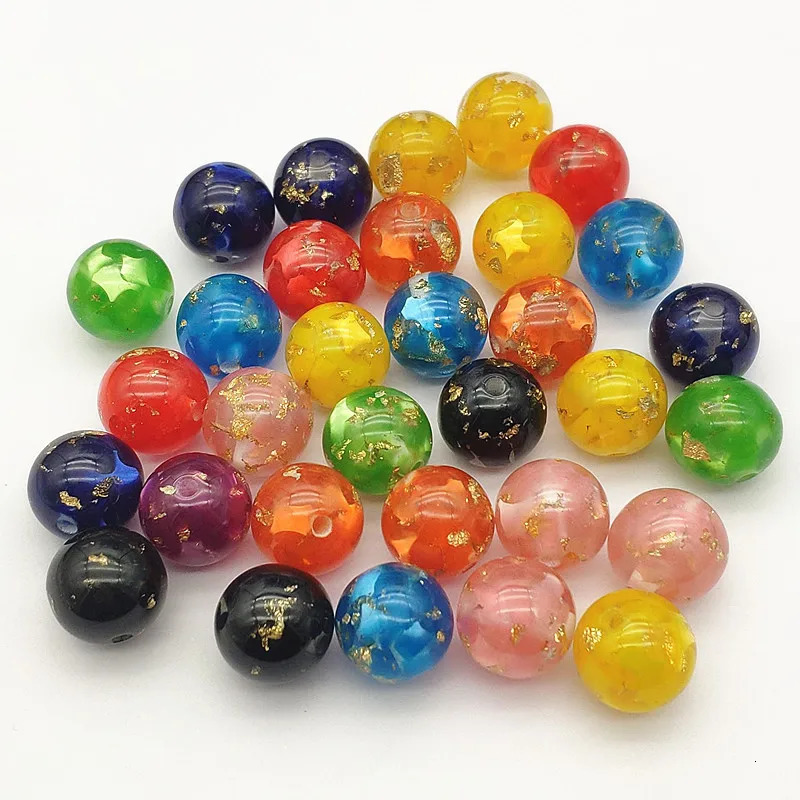 Arrival 16mm 100pcs Resin Powder Effect Round Beads For Handmade Pen/Earring/Necklace DIY Parts.Jewelry Findings Components 240620
