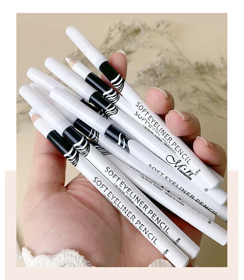 1PC White Eyeliner Makeup Smooth Easy To Wear Eyes Brightener Waterproof Fashion Eyes Liner Pencils Eye Makeup Tool 240620