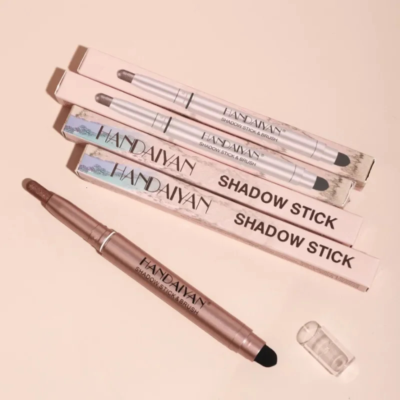 Colorful Eyeshadow Stick Pink Brown Green Black Eyeshadow Pencil High Gloss Pearlescent Shadow Sticks Waterproof Stage Makeup 240709