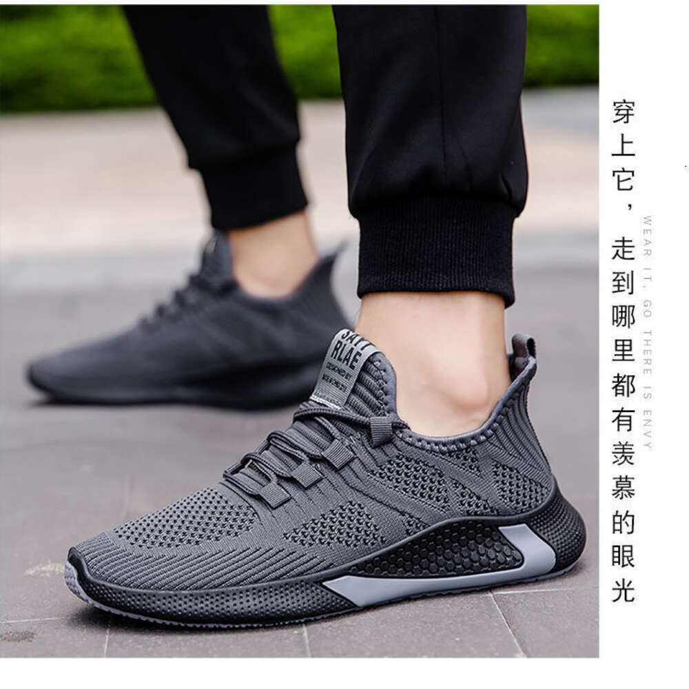 Ddmysports Flying Men S Low Cut Breathable Single Woven Mesh Shoes Casual Sports Trendy OUTDOOR