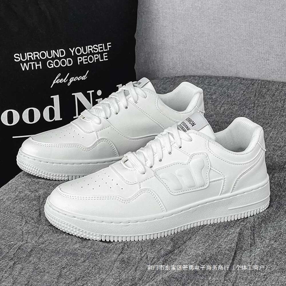 Ddmysports Spring New Student Board Men S Trendy Low Top Breathable Casual Solid Color Little White Shoes OUTDOOR