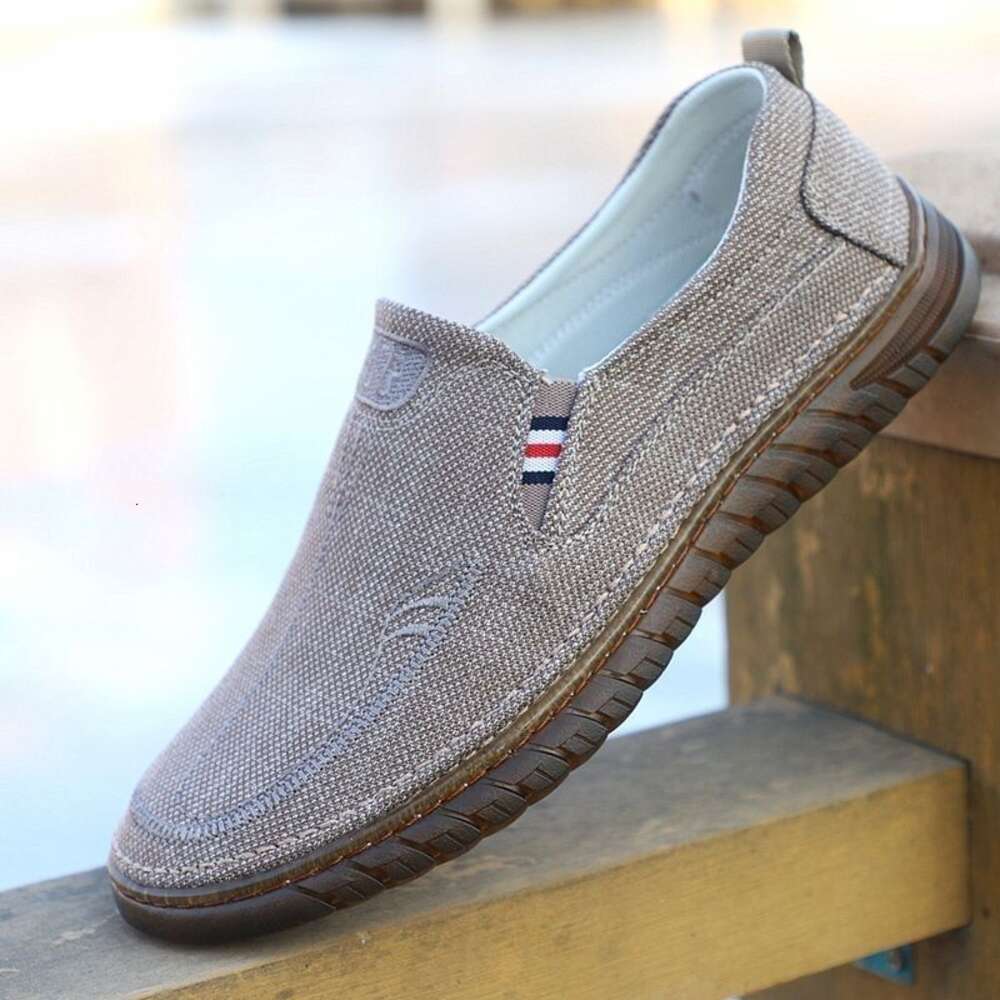 High end old Beijing cow tendon sole cloth odor resistant elderly men's dad low top shoes, anti slip and wear-resistant