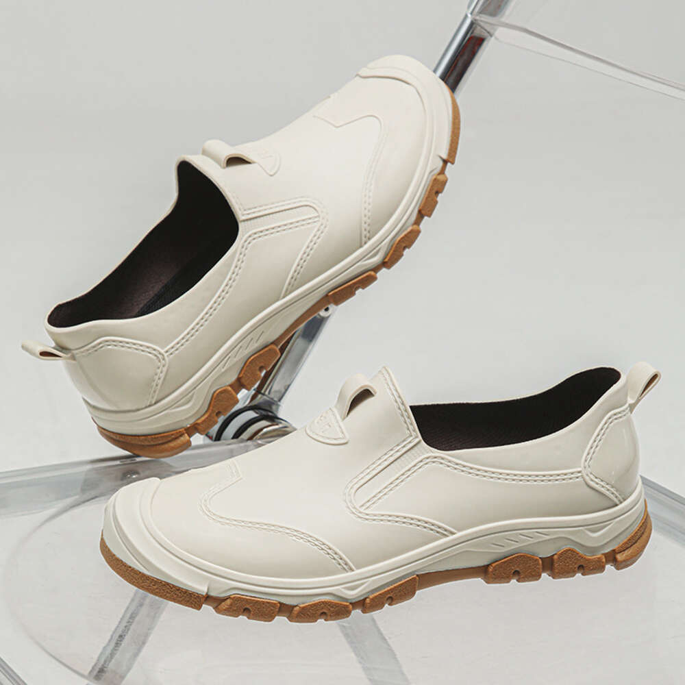 Spring Low Barrel Rainshoes Cover Chef 2024 New Men's Wide Edition Dad Rain Sky Water Shoes