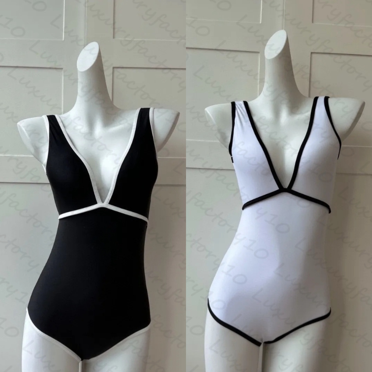 Women Swimwear Bikini Letter Print Swimsuit Womens Beach Swimming Suit Girl Bikinis One Piece Size S-XL