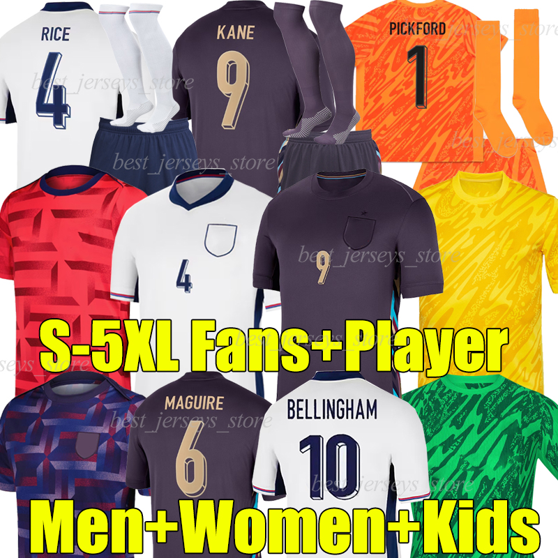 5XL Angleterre KANE soccer jerseys 2024 SAKA eNGLanDS EARPS BELGHAM MAGUIRE FODEN BOWEN TONEY PICKFORD RICE football shirts men kids kit soc set concept