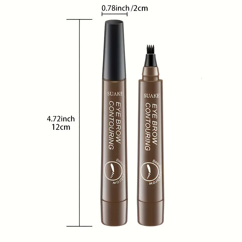4 Point Eyebrow Pencil Maquillajes Para Mujer Waterproof Liquid Eyebrow Pen Makeup Long Lasting Cosmetic Microblade Brow Pencil 240620