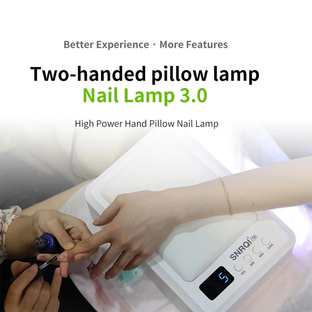 Professional Nail Lamp With Hand Pillow 72W Nail Dryer Lamp for Manicure 60 LEDs Automatic Sensing UV LED Nail Lamp for Nail Art 240620