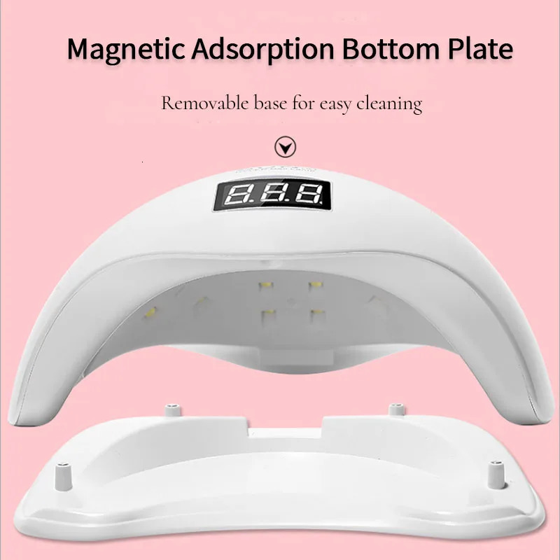 Nail Dryer Gel Nail Polish Curing LED UV Light With 4 Timers Automatic Sensor LCD Display Professional Nail Art Tools Accessorie 240620