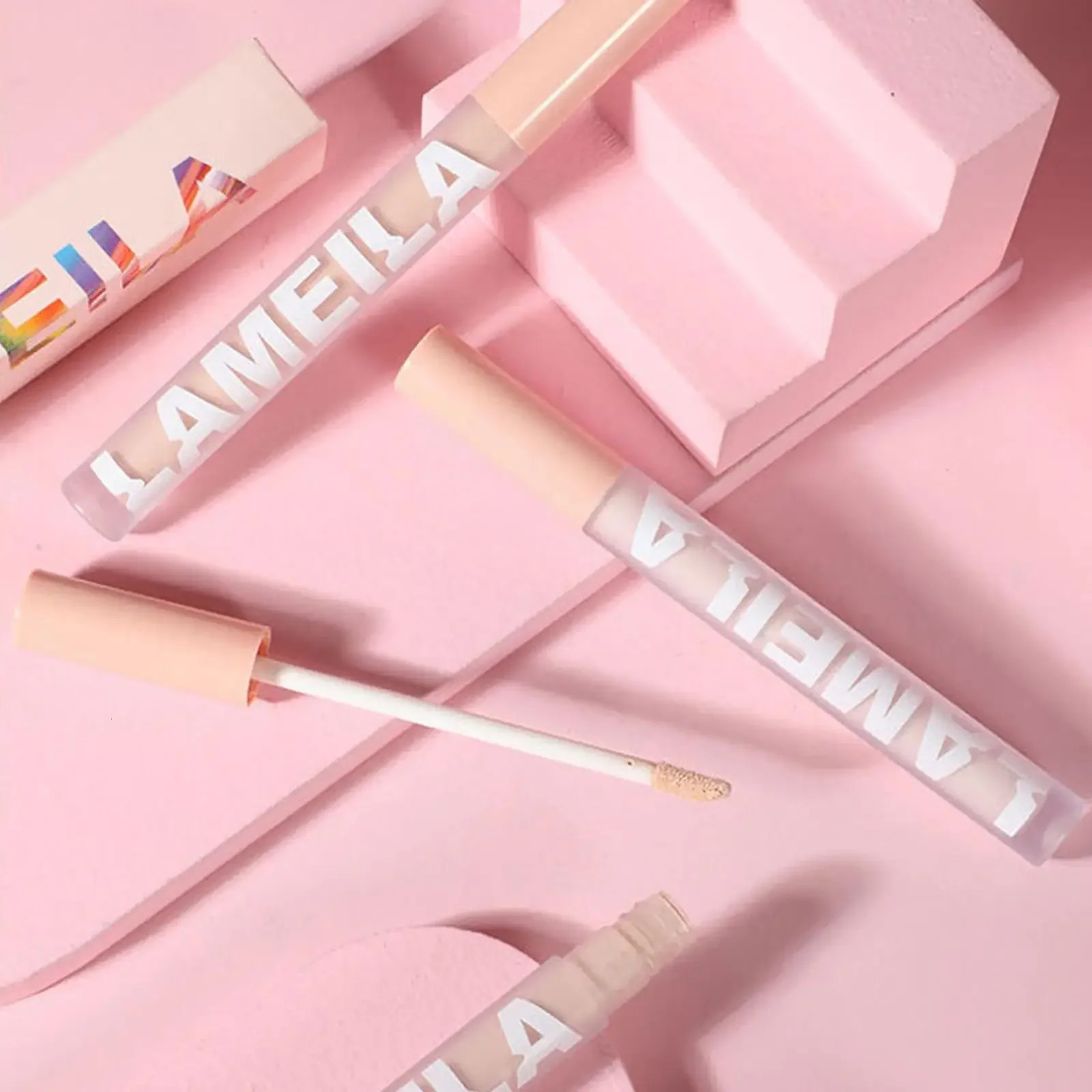 Eye Liquid Concealer Base 3 Colors Full Coverage Suit For All Skin Face Makeup LipDark Eye Circle Cover Concealer Long Lasting 240620