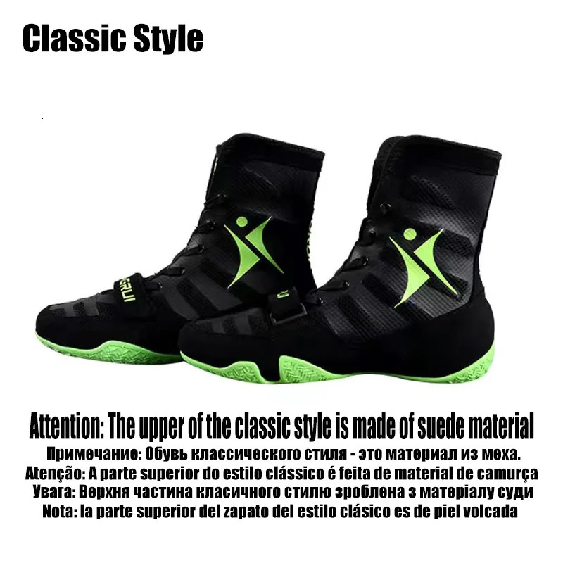 Men TaoBo Wrestg Training for Bo Shoes Rubber Breathable Cow Muscle Outsole Lace Up Boots 240