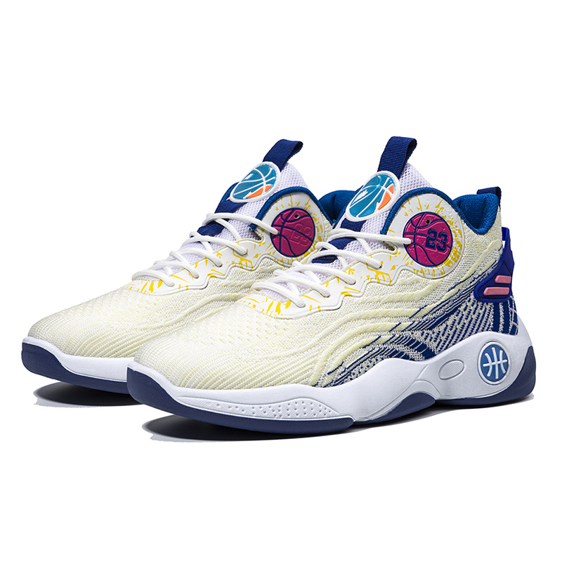 2025 Men's New Flying Woven Basketball Designer Net Breathable Travel Sports Outdoor Trendy Casual Running Shoes Purple Free Shipping