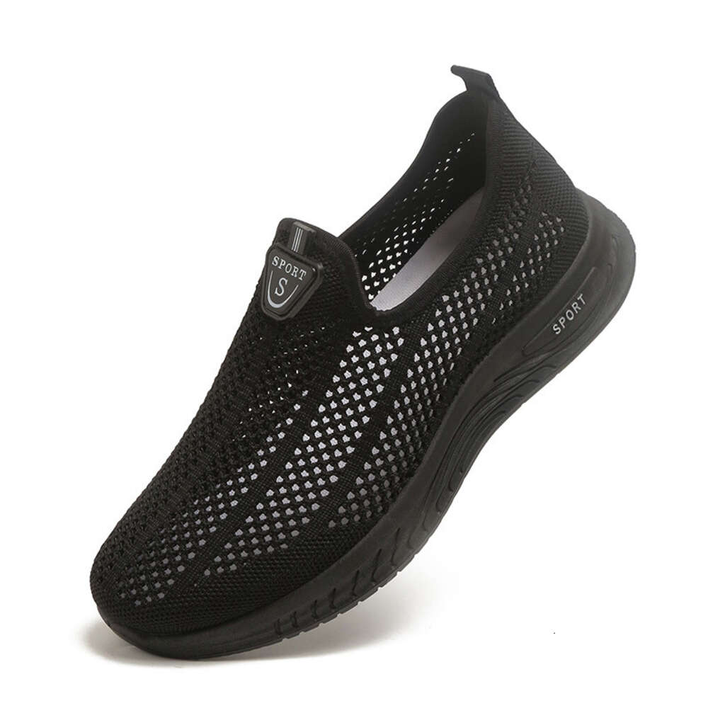 Ddmysports New Summer Hollowed Out One Legged Middle Aged And Elderly Lightweight Soft Soled Casual Sports Walking Shoes Men S OUTDOOR