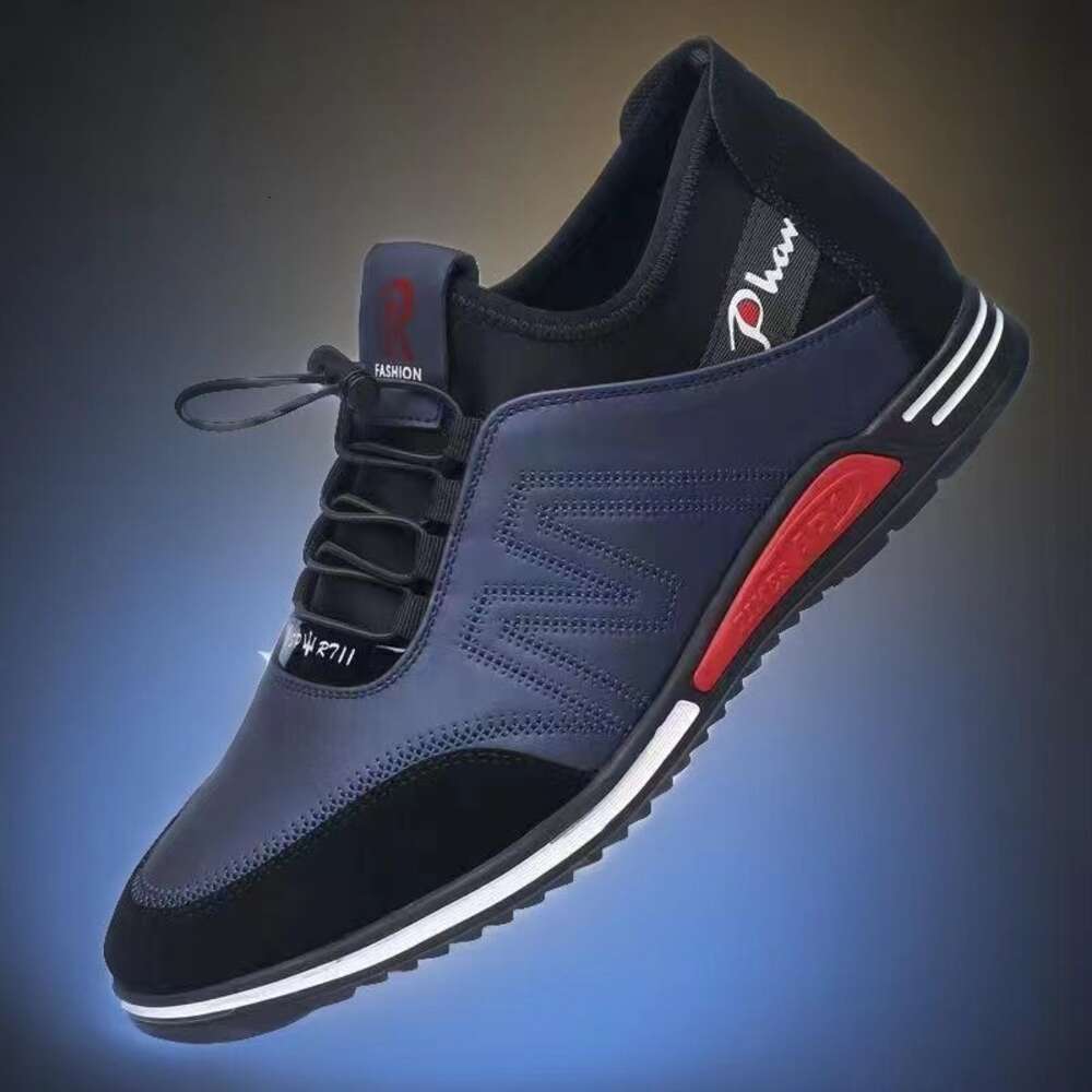 Ddmysports Trendy Casual Korean Edition Lightweight Simple And Fashionable Soft Sole Anti Slip Men S Leather Shoes OUTDOOR