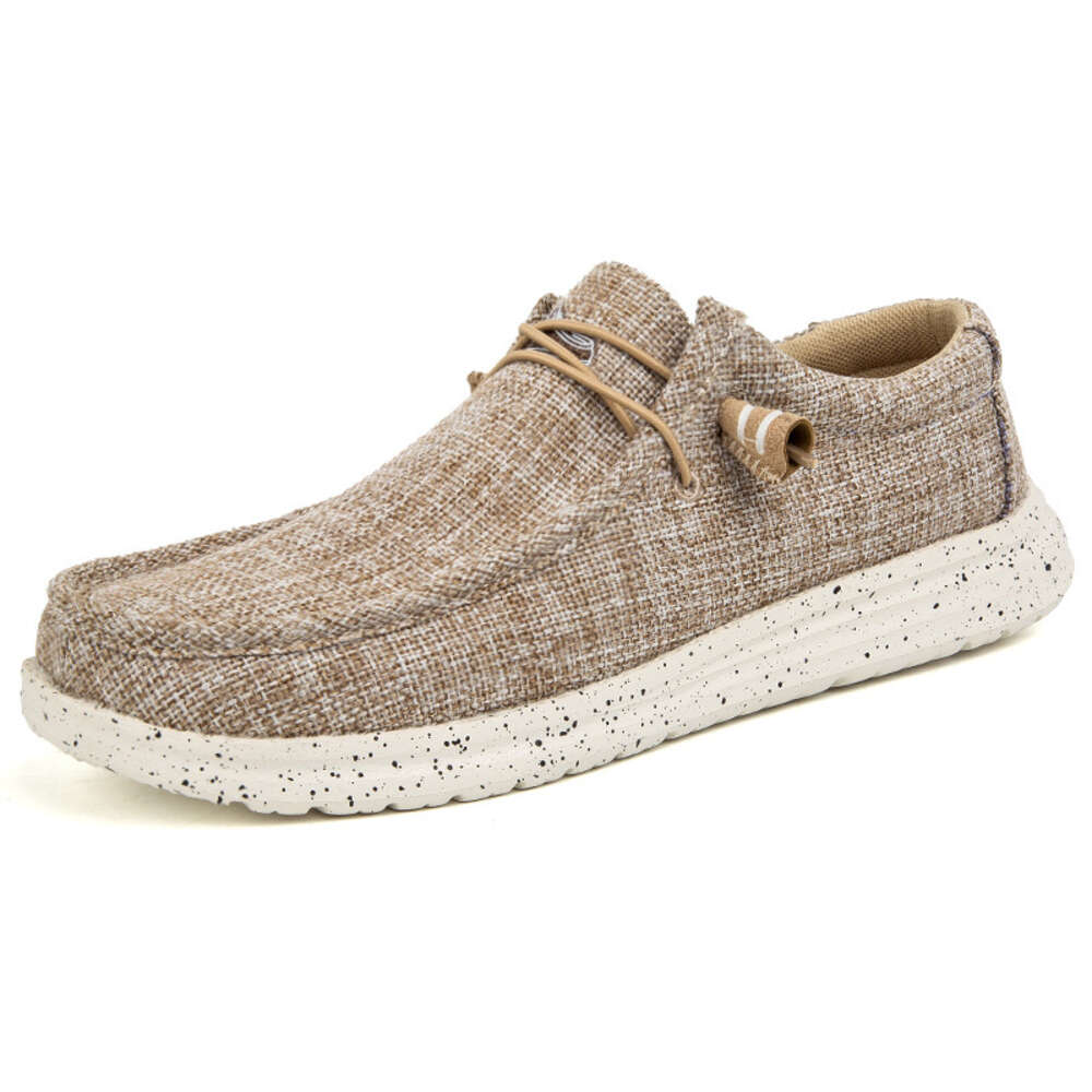 Large size 46 men's canvas lightweight and breathable linen wide edition cloth shoes, one step old Beijing shoes