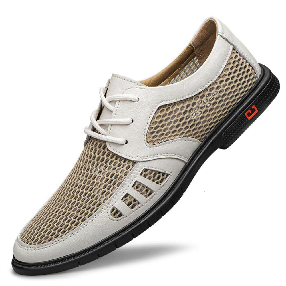 S Summer Men Hollowed Out Shoes Trendy New Products Fashionable And Casual Flying Woven Breathable Small Leather Ddmysaturn