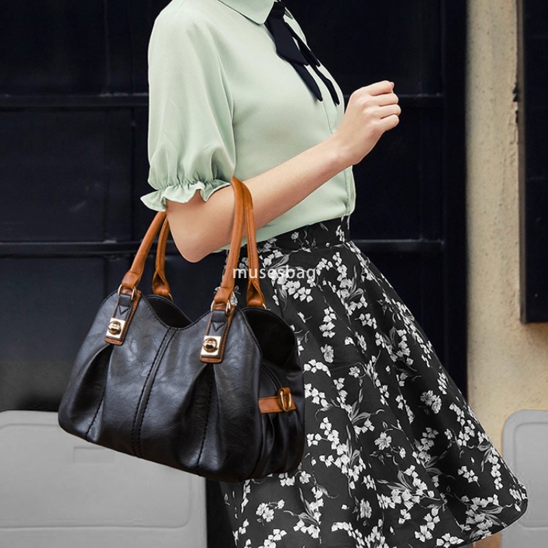 Designer women's high-end retro mother bag three piece set European and American fashion large capacity portable single shoulder diagonal cross b