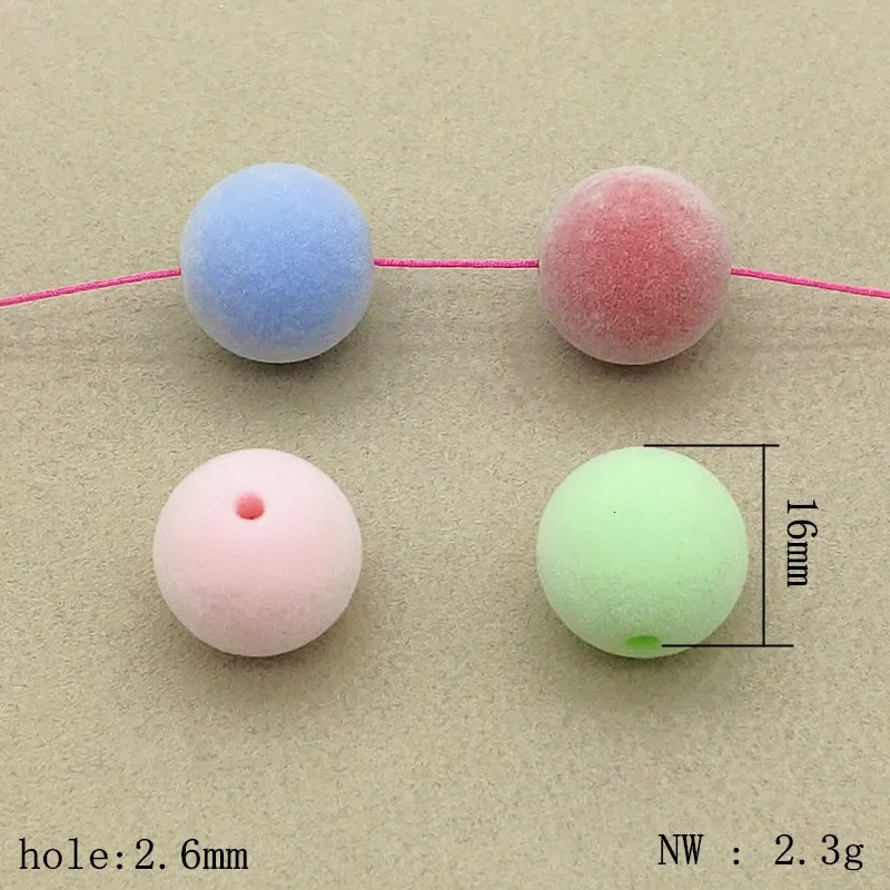 Arrival 16mm 100pcs Coating Effect Round Beads For Handmade Pen/Earring/Necklace DIY Parts.Jewelry Findings Components 240620