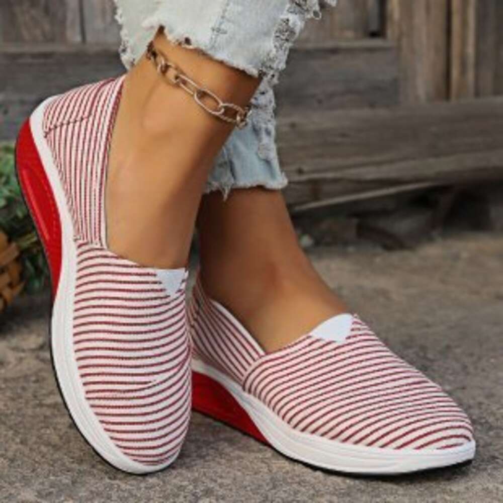 And Autumn Spring New Large Color Block Light Mouth Lazy Round Head Fashion Thick Sole Women S Casual Single Shoes Ddmysaturn