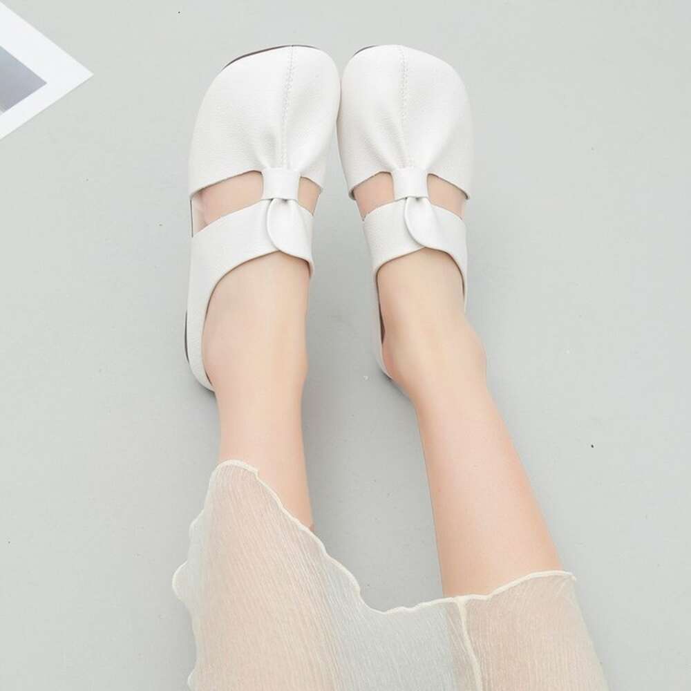 Size New Large For Women S Outwear Soft Sole Headed Half With Hollow Folded Slippers Ddmysaturn