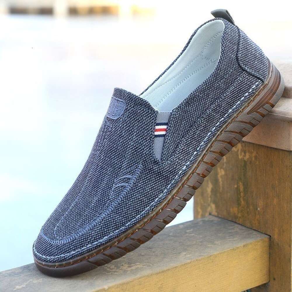 High end old Beijing cow tendon sole cloth odor resistant elderly men's dad low top shoes, anti slip and wear-resistant