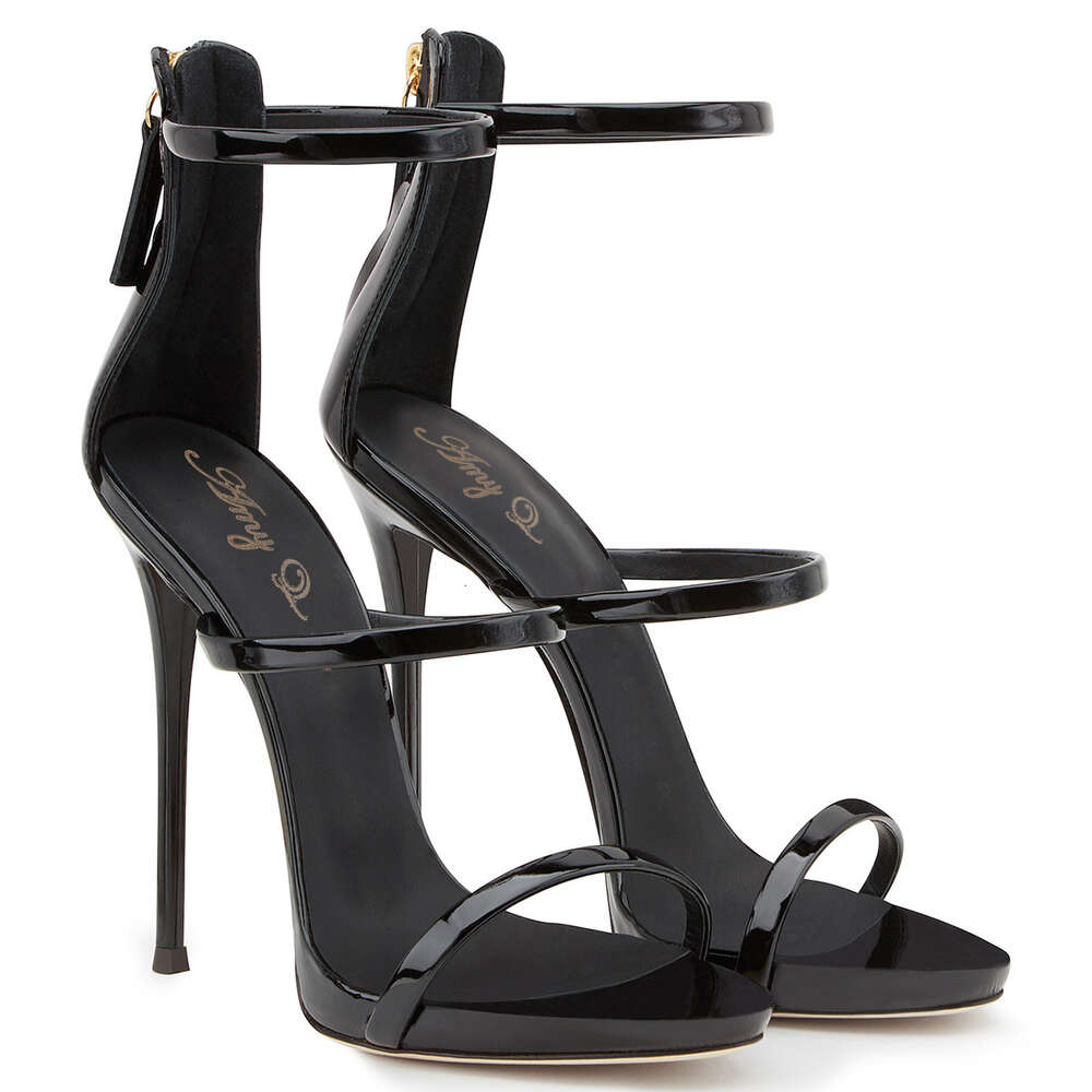 Summer New Bright Leather Open Back High Heel Women S Sandals Ddmysheep