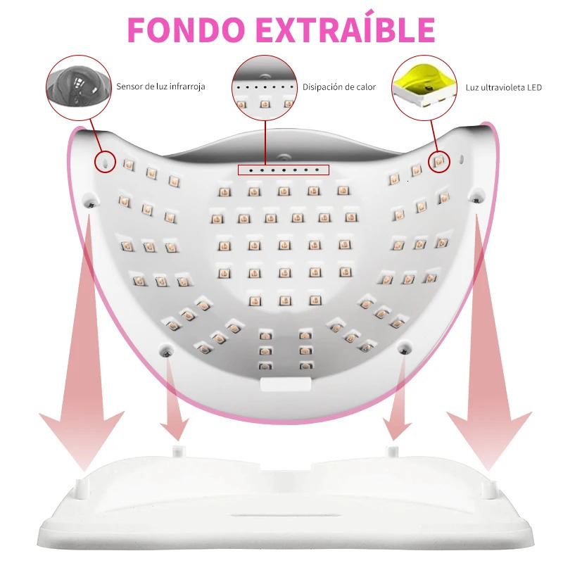 66 lamp beads nail dryer LED manicure lamp UV lamp for drying all nail gel polish manicure Suitable for nail art DIY use 240620