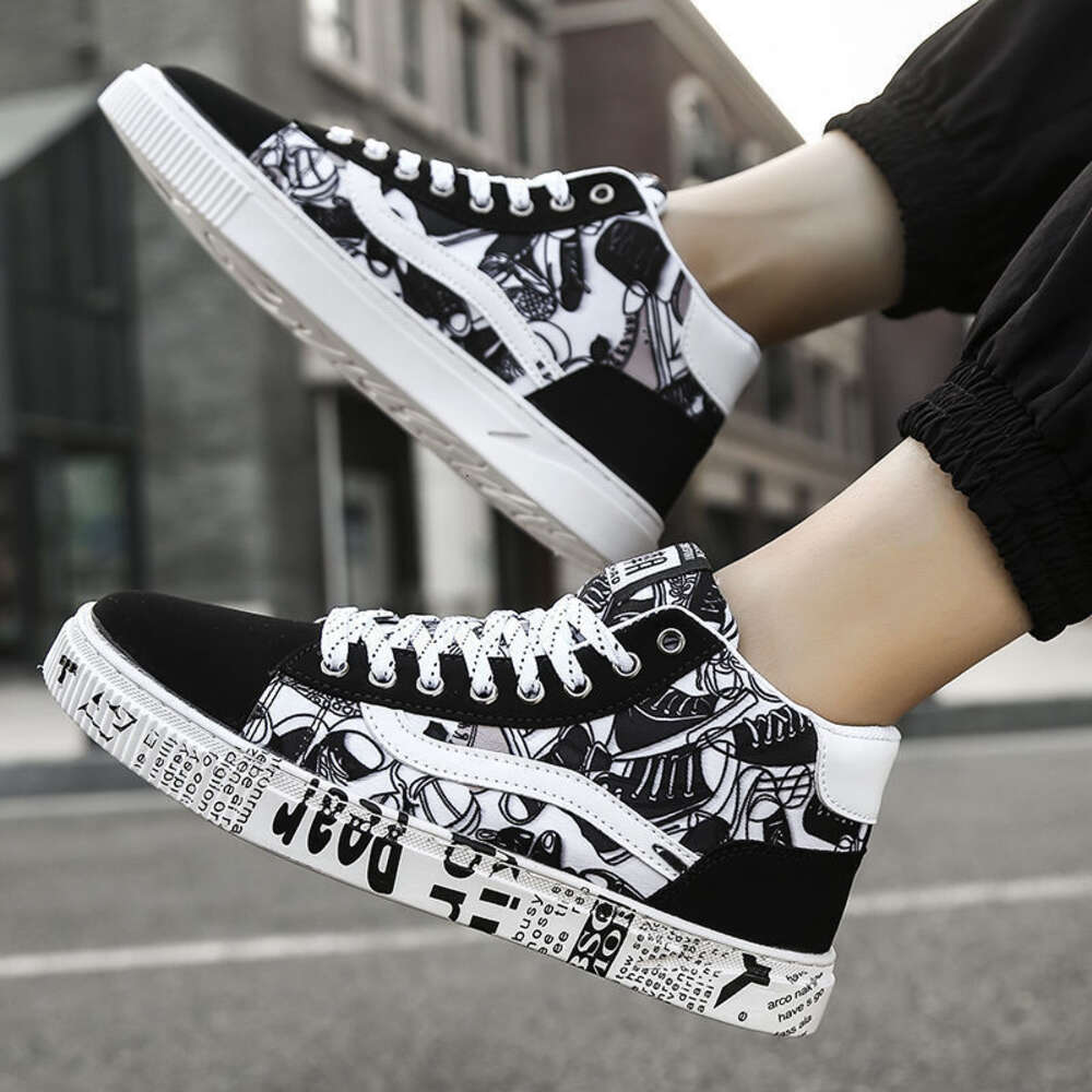 Ddmyoutdoor Spring New Versatile Casual High Top Sports Men S Canvas Board Korean Edition Trendy Cloth Shoes