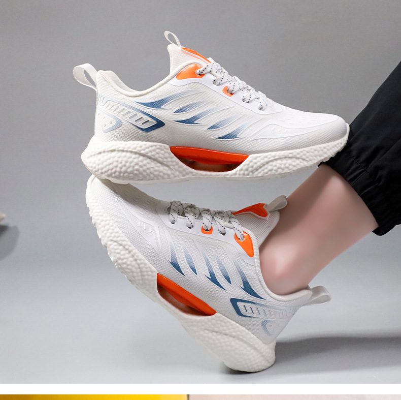 New Flying Weaving Casual Sneakers Light Running Korean Version Versatile Trendy Shoes Fashion White Free shipping