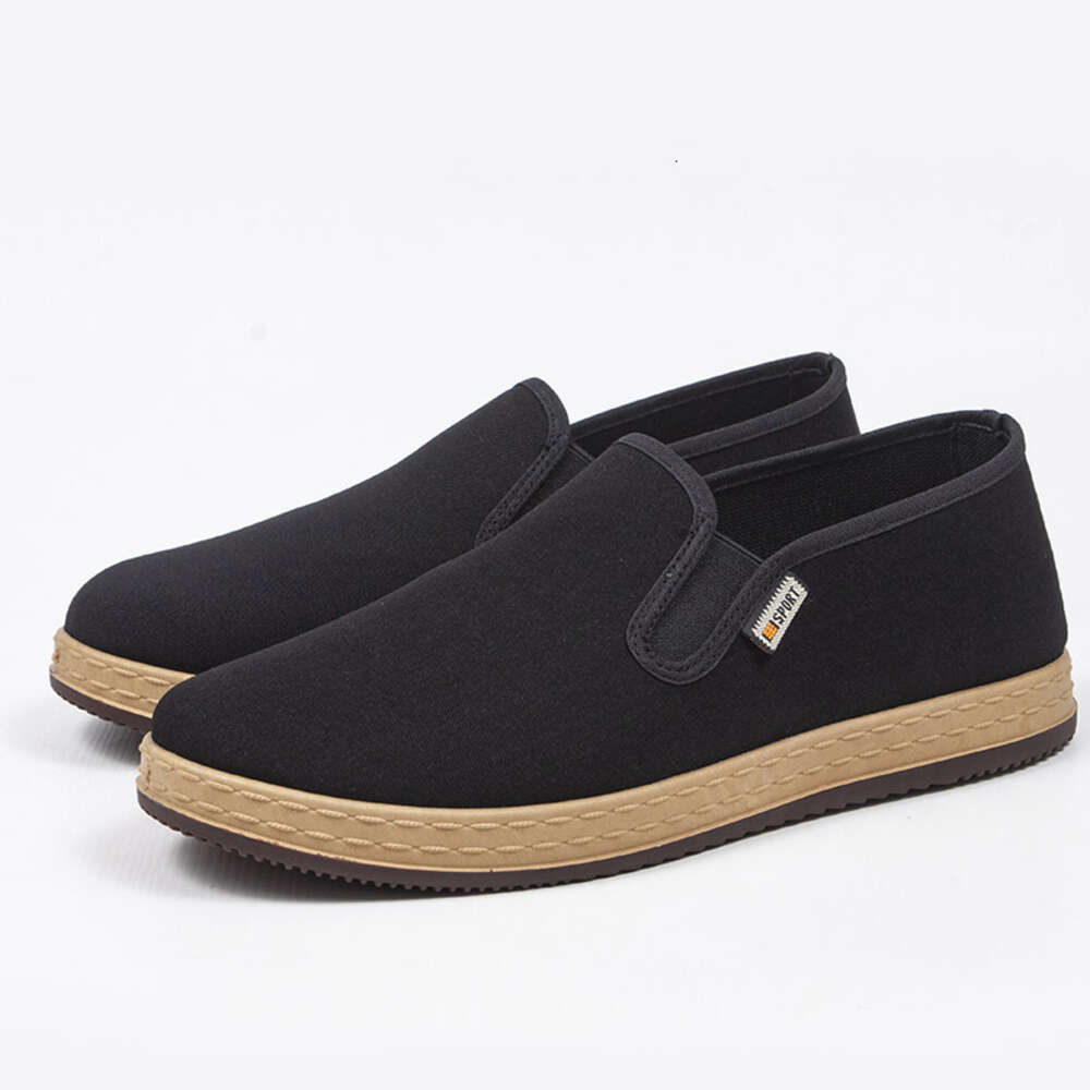 Wear resistant Breathable Single Spring and Autumn Style One Step Old Beijing Cloth Men's Cow Muscle Sole Shoes
