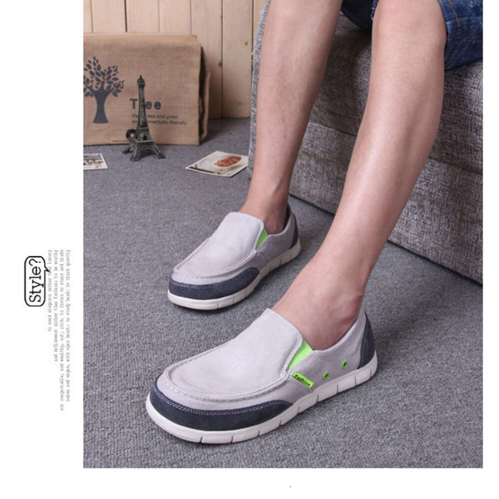 Ddmysports Spring Season Men S Old Beijing Large Canvas Casual And Breathable One Step Kick Autumn Dad Father Shoes Wide Feet OUTDOOR