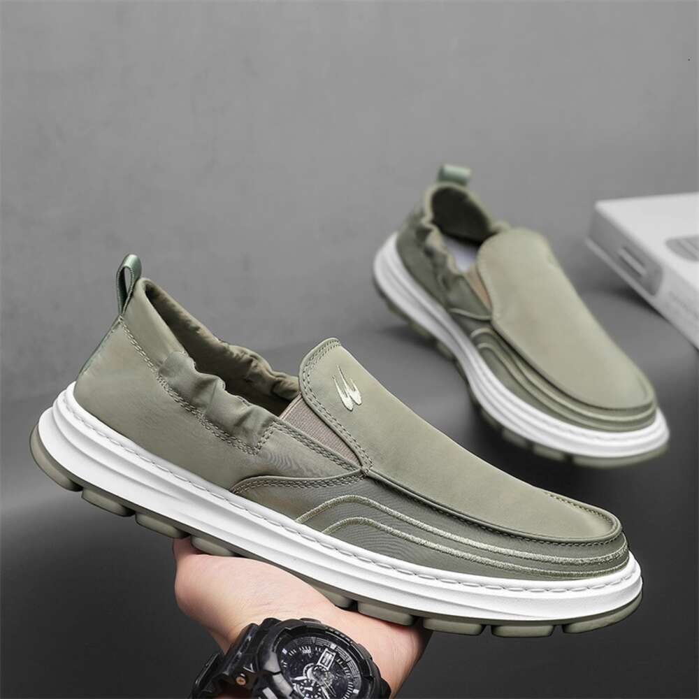 Ddmysports Men S Old Beijing Cloth With One Step Summer Canvas Soft Sole Low Top Lazy New Breathable Dad Shoes OUTDOOR