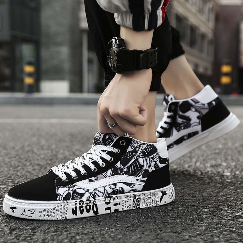 Ddmyoutdoor Spring New Versatile Casual High Top Sports Men S Canvas Board Korean Edition Trendy Cloth Shoes