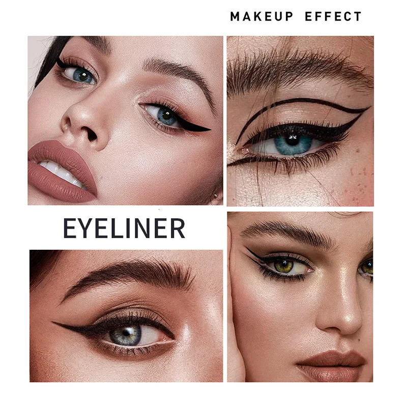 Big Seal Stamp Liquid Eyeliner Pen Waterproof Fast Dry Black Eye Liner Pencil With Eyeliner Cosmetic Double-ended Eyeliner 240620