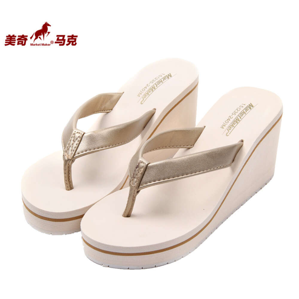 EVA Flip New Flops Fashionable Slippers Women S Summer Anti Slip High Heels Clip Feet Tourist Beach Shoes Ddmysaturn