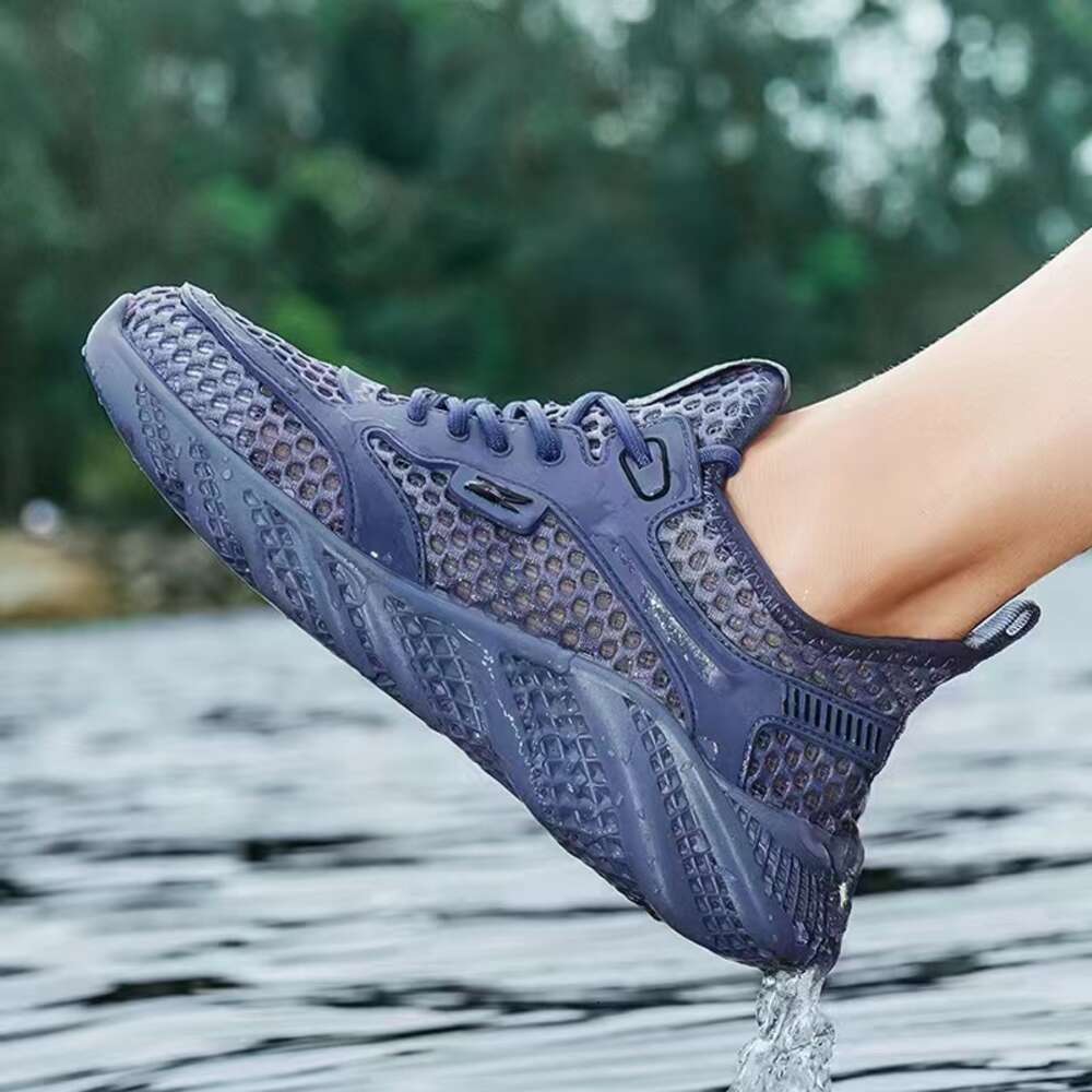 Ddmyoutdoor For Men New Summer Breathable Hollow Thin Men S Mesh Leisure Sports Running Air Conditioning Shoes