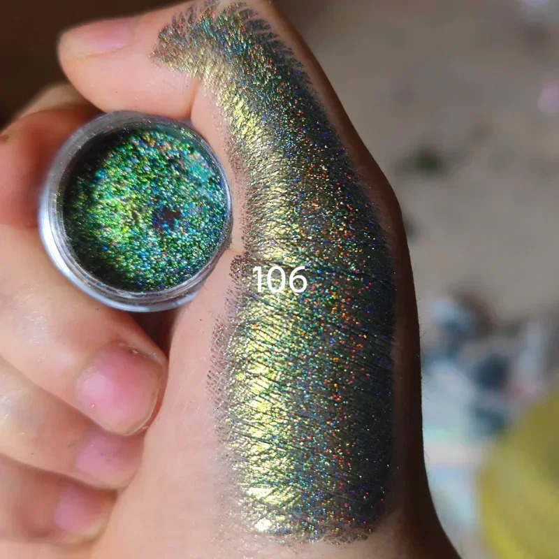 Infinite Chrome Laser Eyeshadow Chameleon Pigment Rainbow Eyeshadow Powder Light Change Holographic Eyeshadow Pigment Glitter 240620