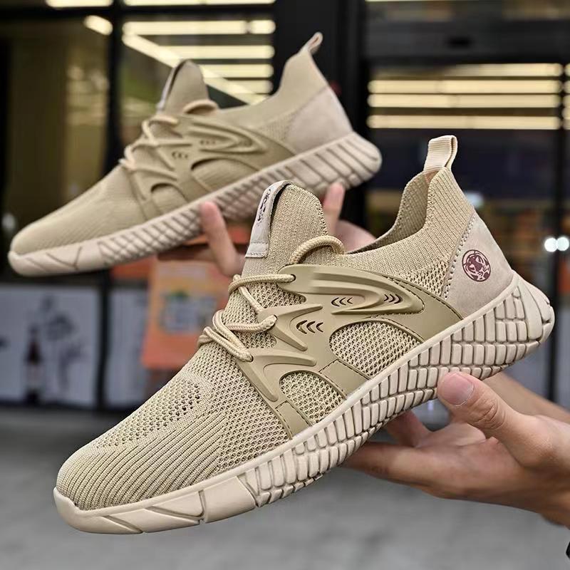 Running Ddmysports Men New Mesh Breathable Soft Soled Casual Style Athleisure Sports Shoes Outdoor Activities Black Free Shipping