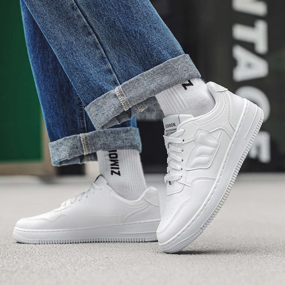 Ddmysports Spring New Student Board Men S Trendy Low Top Breathable Casual Solid Color Little White Shoes OUTDOOR