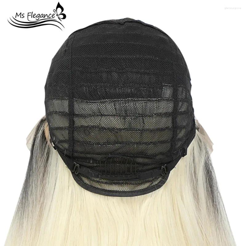 24Inch 613 Ombre For Black Women Wavy Synthetic Lace Front Hair Extention Blonde