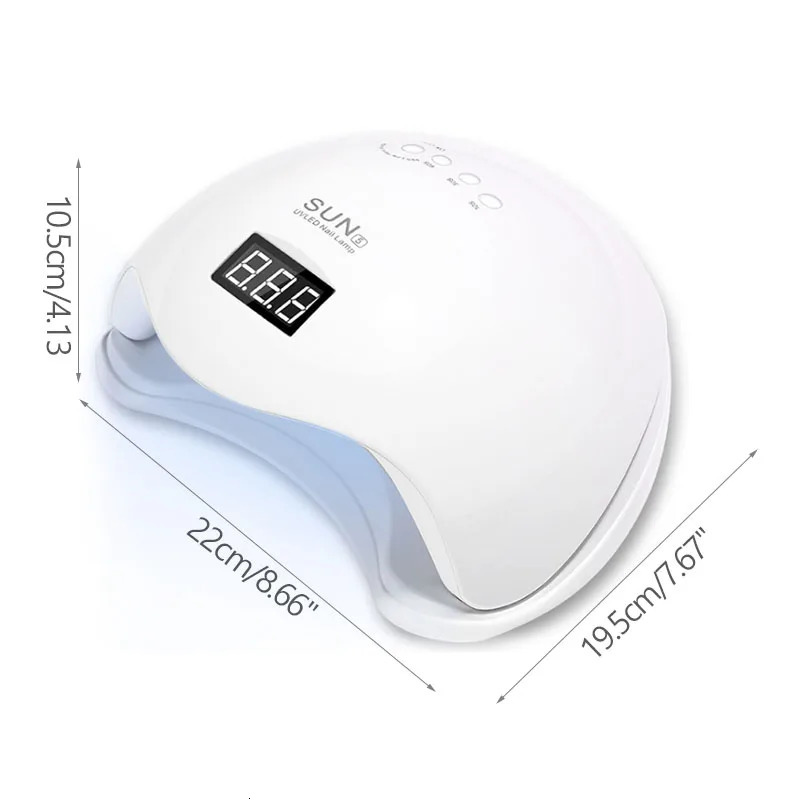 Nail Dryer Gel Nail Polish Curing LED UV Light With 4 Timers Automatic Sensor LCD Display Professional Nail Art Tools Accessorie 240620