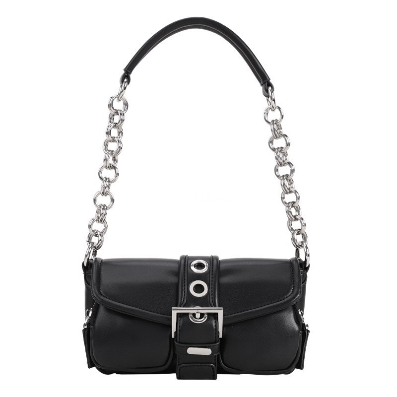 High end, atmospheric and niche design package mini retro circular ring chain underarm bag new trendy stick crossbody small bag bags